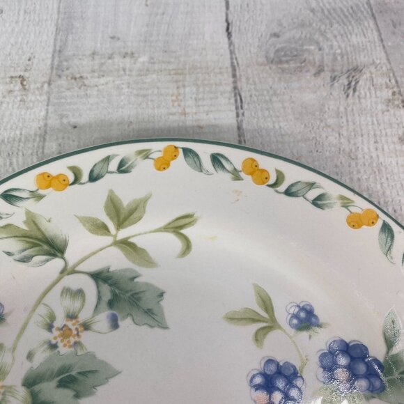 Vintage Julie Pople Avon COUNTRY FRUIT COLLECTION Porcelain Salad Plate Set 4 - Picture 16 of 16